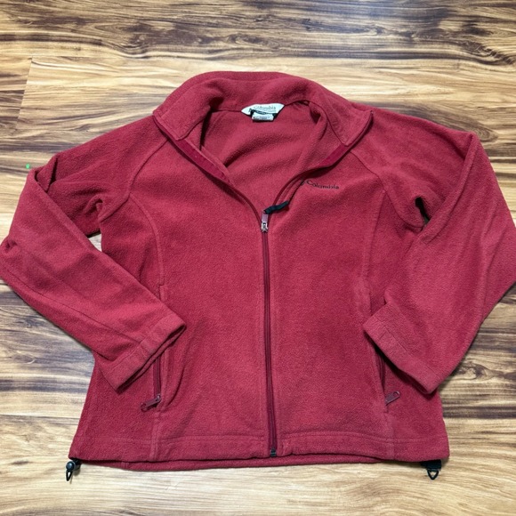Columbia Jackets & Blazers - Columbia Sportswear Fleece Jacket Red Full Zip Women's Size Small